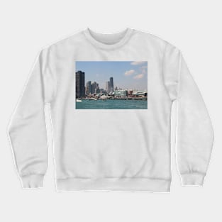 Navy Pier Chicago from the Water Crewneck Sweatshirt